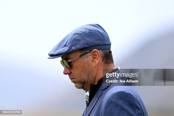 Commentator Craig McMillan looks on ahead of game three of the Women's T20 International series between New Zealand and Pakistan at John Davis Oval...