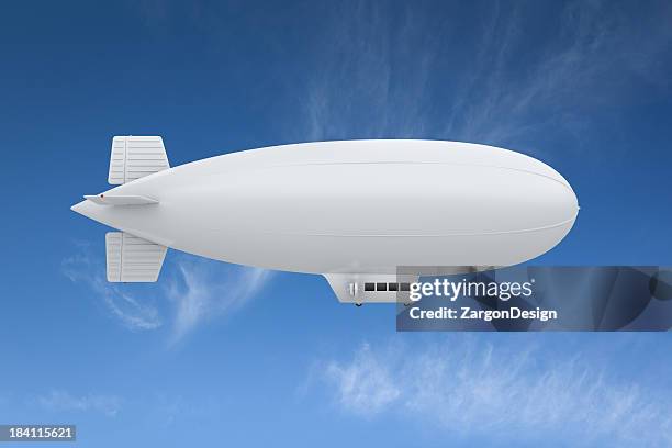 blimp - airship stock pictures, royalty-free photos & images