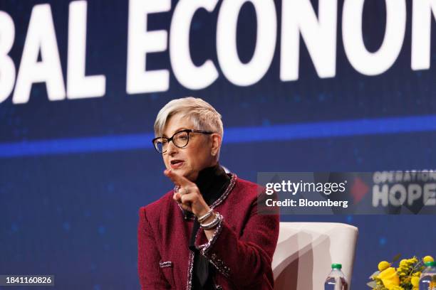 Carol Tome, chief executive officer of United Parcel Service Inc., at the Hope Global Forums annual meeting in Atlanta, Georgia, US, on Monday, Dec....