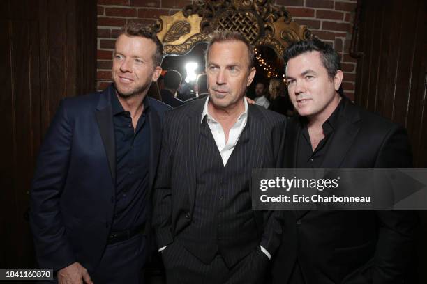 Director McG, Kevin Costner and Tucker Tooley, President, Relativity Media/Executive Producer attends Relativity Media's Premiere of '3 Days to Kill'...