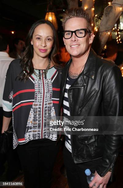 Carin Kingsland and Mark McGrath attend Relativity Media's Premiere of '3 Days to Kill' at the Arclight Theatre sponsored by Evian, on Wednesday,...