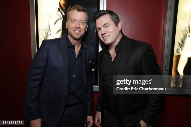 Director McG and Tucker Tooley, President, Relativity Media attend Relativity Media's Premiere of '3 Days to Kill' at the Arclight Theatre sponsored...