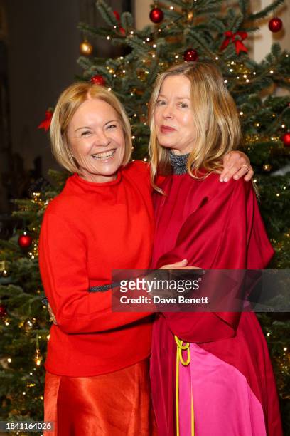 Mariella Frostrup and Lady Helen Taylor attend The Lady Garden Foundation Carol Concert at Christ Church Kensington on December 11, 2023 in London,...