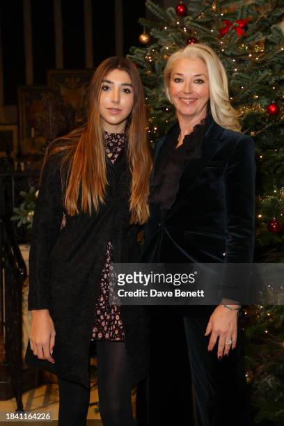 Violet Veroni and Tamara Beckwith attend The Lady Garden Foundation Carol Concert at Christ Church Kensington on December 11, 2023 in London, England.