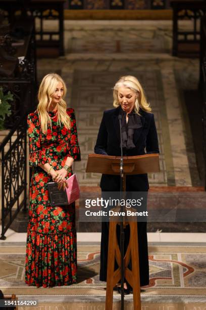 Jenny Halpern Prince and Tamara Beckwith attend The Lady Garden Foundation Carol Concert at Christ Church Kensington on December 11, 2023 in London,...