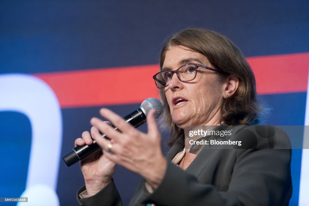 Michelle Rba Michele Bullock, governor of the Reserve Bank of Australia , at the ...