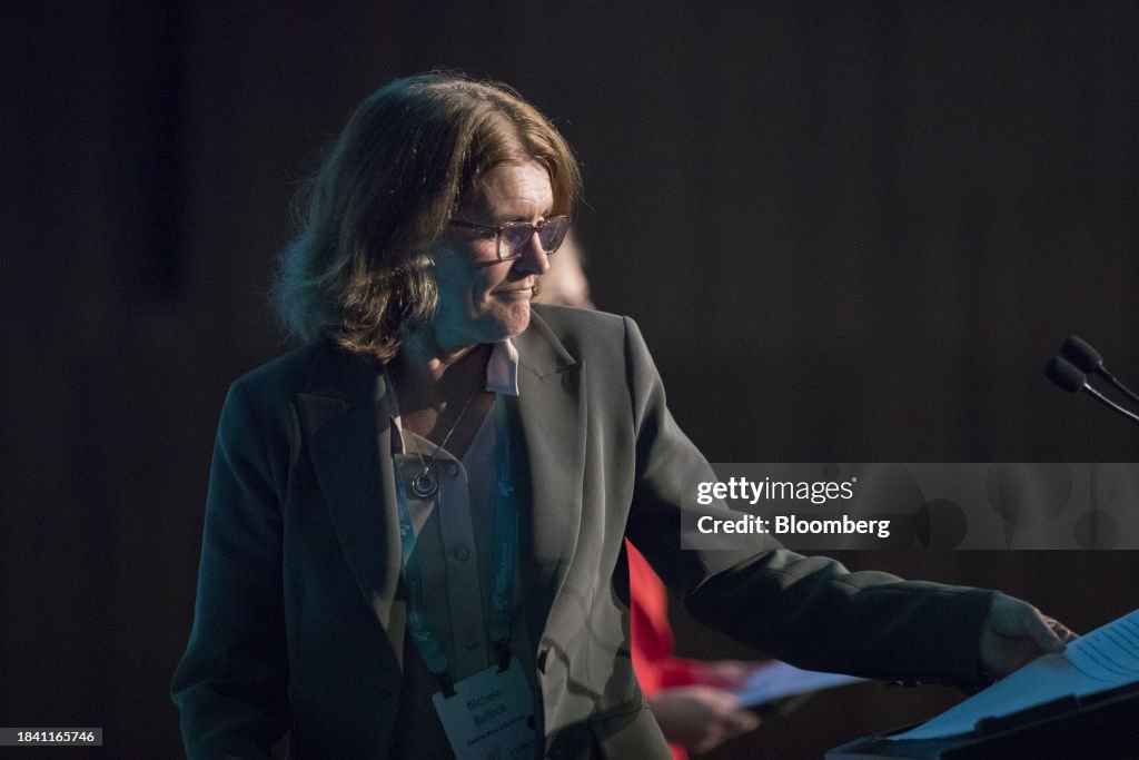 Michelle Rba Michele Bullock, governor of the Reserve Bank of Australia , at the ...