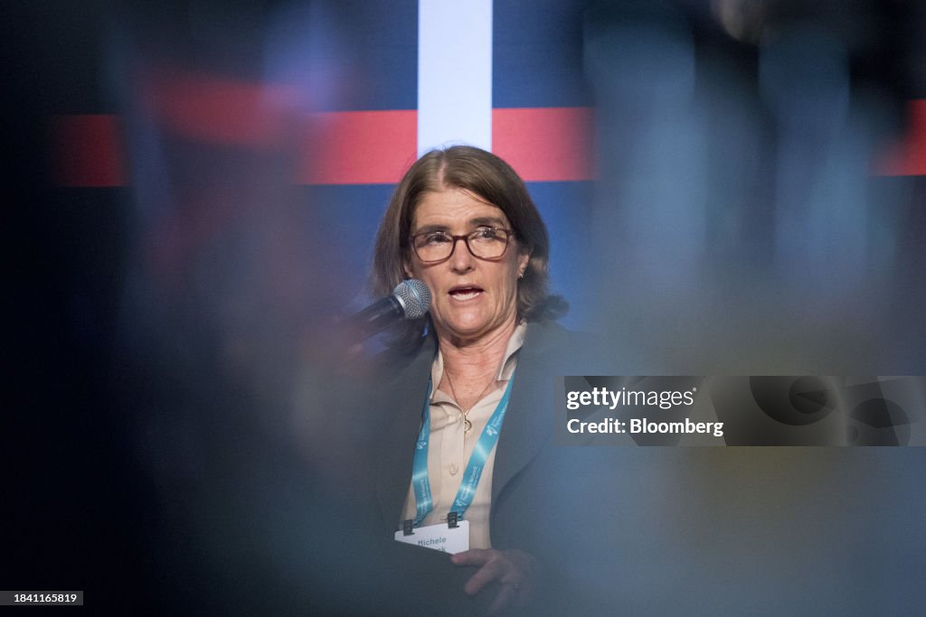 Michelle Rba Michele Bullock, governor of the Reserve Bank of Australia , at the ...