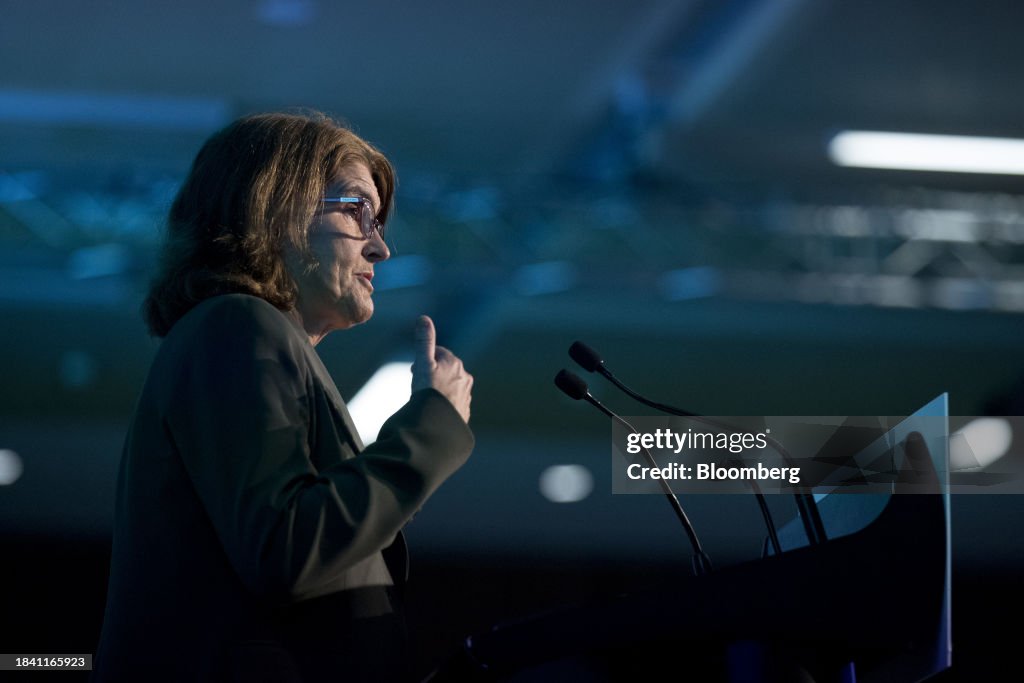 Michelle Rba Michele Bullock, governor of the Reserve Bank of Australia , at the ...
