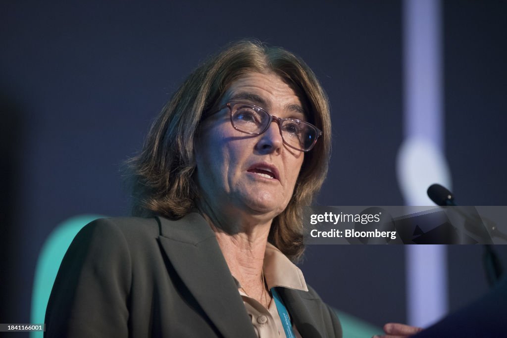 Michelle Rba Michele Bullock, governor of the Reserve Bank of Australia , at the ...