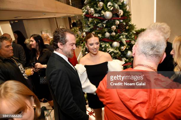 Evan Yurman and Scarlett Johansson attend the David Yurman Scarlett Johansson Event at David Yurman 57th St on December 06, 2023 in New York City.