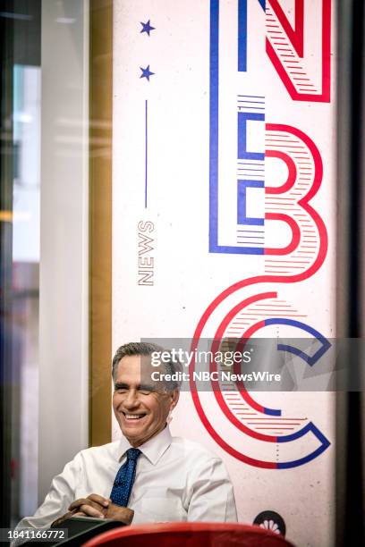 Pictured: Sen. Mitt Romney appears on "Meet the Press" in Washington D.C., Sunday Dec. 10, 2023. --