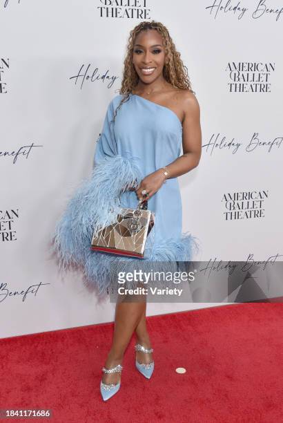 Jackie Aina at the American Ballet Theatre's Holiday Benefit at The Beverly Hilton Hotel on December 11, 2023 in Los Angeles, California