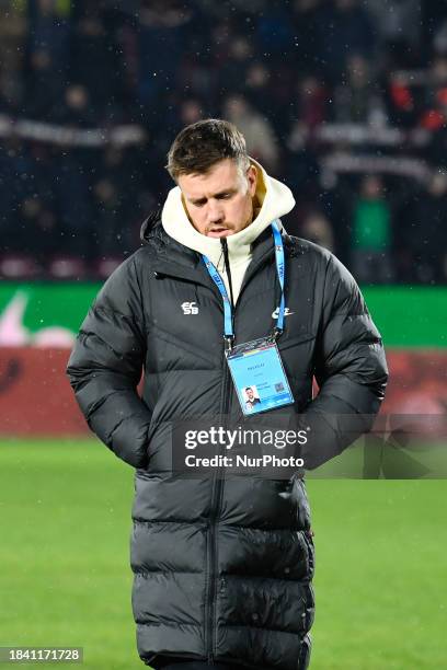 Mihai Pintili is playing during the CFR Cluj vs FCSB match at Dr. Constantin Radulescu Stadium in Cluj-Napoca, Romania, on December 10, 2023.