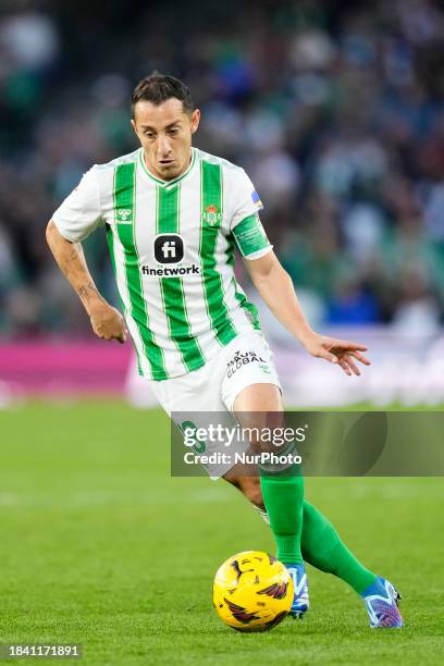 Andres Guardado central midfield of Betis and Mexico during the LaLiga EA Sports match between Real Betis and Real Madrid CF at Estadio Benito...