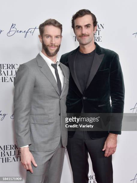 James Whiteside and Augie Schott at the American Ballet Theatre's Holiday Benefit at The Beverly Hilton Hotel on December 11, 2023 in Los Angeles,...