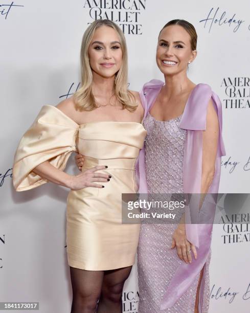 Becca Tobin and Keltie Knight at the American Ballet Theatre's Holiday Benefit at The Beverly Hilton Hotel on December 11, 2023 in Los Angeles,...