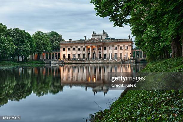 palace on the island - warsaw stock pictures, royalty-free photos & images