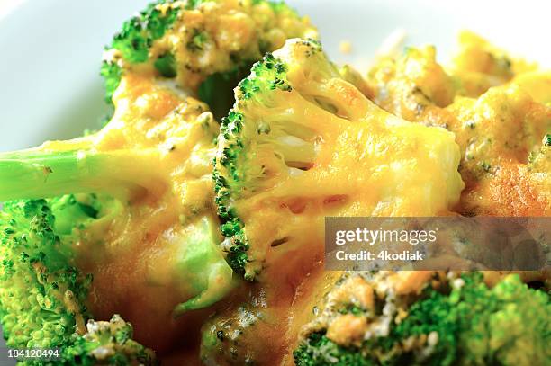 broccoli with cheese - broccoli stock pictures, royalty-free photos & images