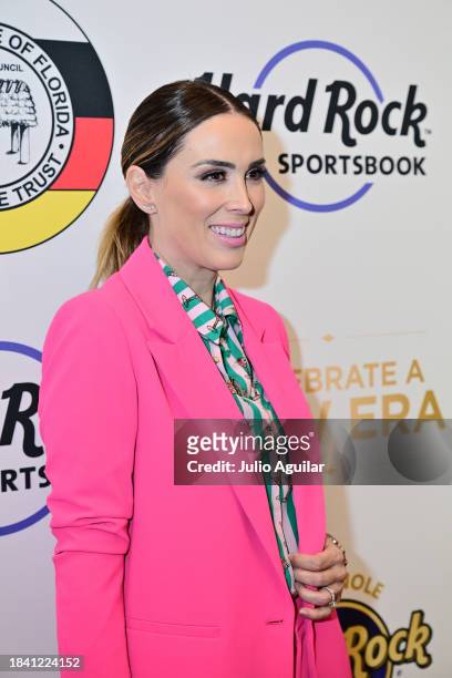 Jacqueline Bracamontes attends a New Era In Florida Gaming Event at Seminole Hard Rock Hotel & Casino Tampa on December 08, 2023 in Tampa, Florida.