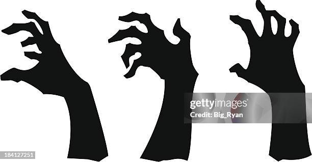 zombie hands 2 - ghoul stock illustrations