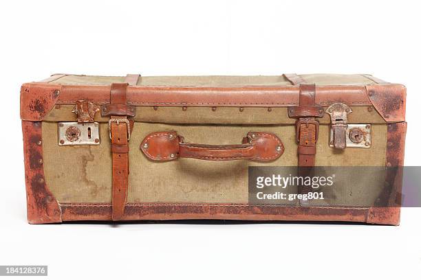 a valise vintage xxxl - classic leather photos et images de collection