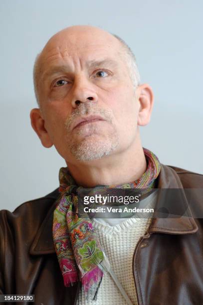 John Malkovich during "The Libertine" Press Conference with Johnny Depp and John Malkovich at Four Season's Hotel in Beverly Hills, California,...
