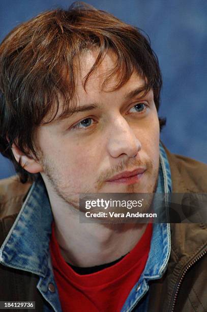 James McAvoy during "The Chronicles of Narnia: The Lion, the Witch and the Wardrobe" Press Conference with James McAvoy, Andrew Adamson, George...