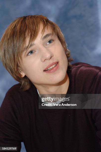 William Moseley during "The Chronicles of Narnia: The Lion, the Witch and the Wardrobe" Press Conference with James McAvoy, Andrew Adamson, George...