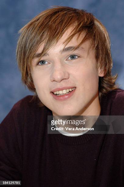 William Moseley during "The Chronicles of Narnia: The Lion, the Witch and the Wardrobe" Press Conference with James McAvoy, Andrew Adamson, George...