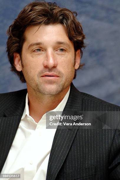 Patrick Dempsey during "Grey's Anatomy" Press Conference with Ellen Pompeo, Patrick Dempsey, Sandra Oh, Katherine Heigl, Justin Chambers, Sara...