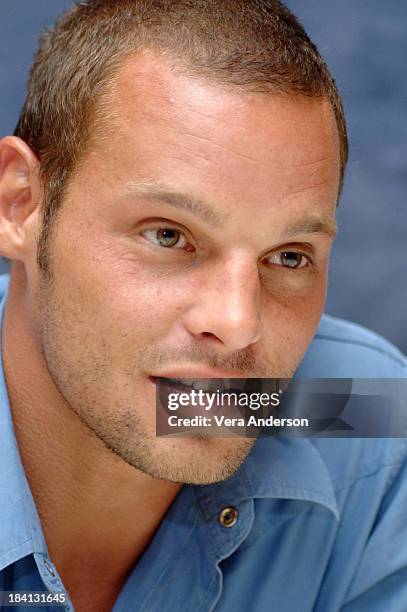 Justin Chambers during "Grey's Anatomy" Press Conference with Ellen Pompeo, Patrick Dempsey, Sandra Oh, Katherine Heigl, Justin Chambers, Sara...