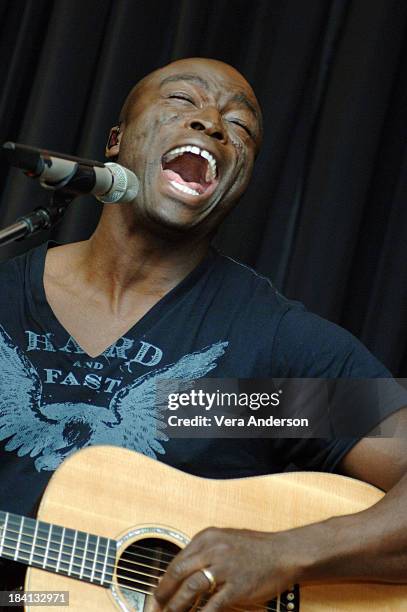 Seal during "The Pursuit of Happyness" Press Conference with Will Smith and Seal at Beverly Hilton Hotel in Beverly Hills, California, United States.