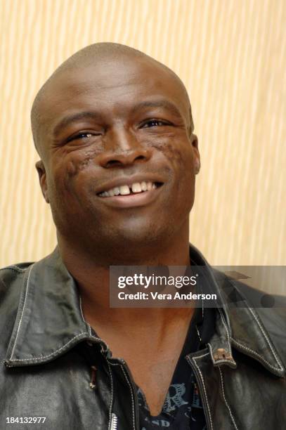 Seal during "The Pursuit of Happyness" Press Conference with Will Smith and Seal at Beverly Hilton Hotel in Beverly Hills, California, United States.