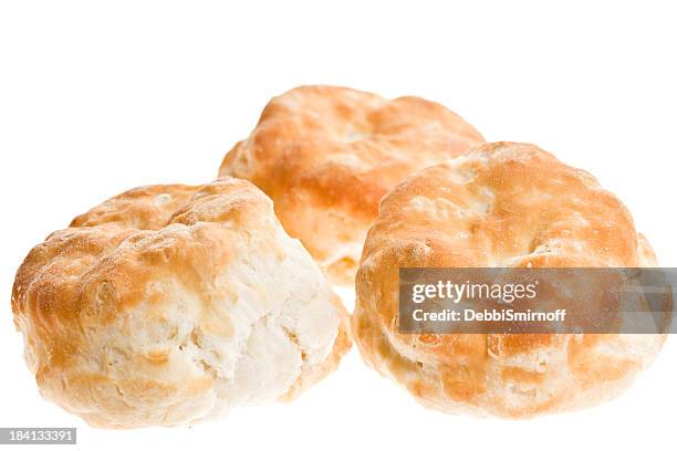 three biscuits - buttermilk biscuit stock pictures, royalty-free photos & images