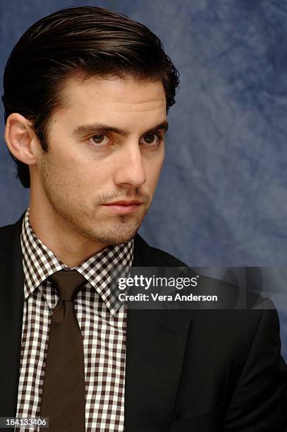 Milo Ventimiglia during "Heroes" Press Conference with Milo Ventimiglia, Hayden Panettiere, Greg Grunberg, Ali Larter, Masi Oka and Adrian Pasdar at...