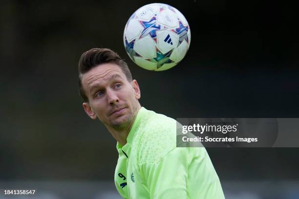 Luuk de Jong of PSV during the PSV training and Press conference at the Philips Stadium on December 11, 2023 in Eindhoven Netherlands