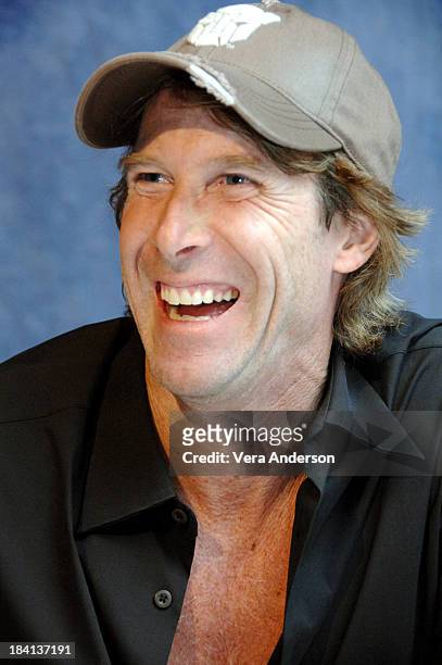 Michael Bay during "Transformers" Press Conference with Josh Duhamel, Michael Bay, Shia LaBeouf and Megan Fox at The Sanderson Hotel in London, Great...