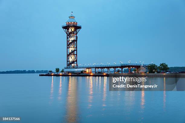 bicentennial tower - lake erie stock pictures, royalty-free photos & images