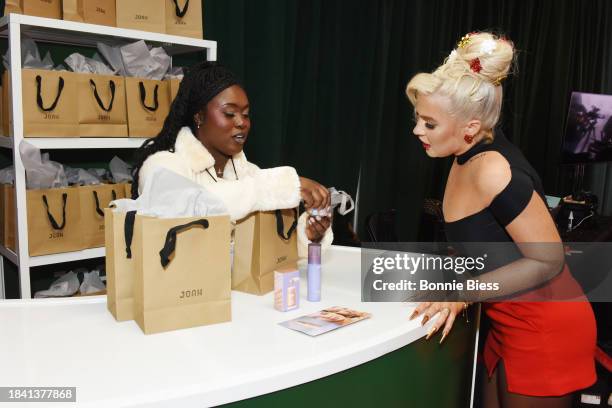 Joelle James visits the Joah gift suite during iHeartRadio z100's Jingle Ball 2023 Presented By Capital One at Madison Square Garden on December 08,...