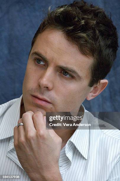 Casey Affleck at the "Gone Baby Gone" press conference at the Four Seasons Hotel in Beverly Hills, California on September 29, 2007.