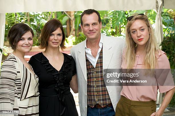Ginnifer Goodwin, Jeanne Tripplehorn, Bill Paxton and Chloe Sevigny at the "Big Love" press conference at the Four Seasons Hotel on April 21, 2009 in...