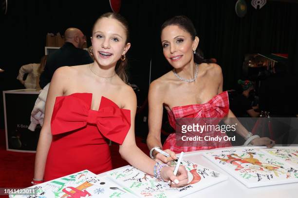 Bryn Hoppy and Bethenny Frankel visit the Montefiore Einstein gift suite during iHeartRadio z100's Jingle Ball 2023 Presented By Capital One at...