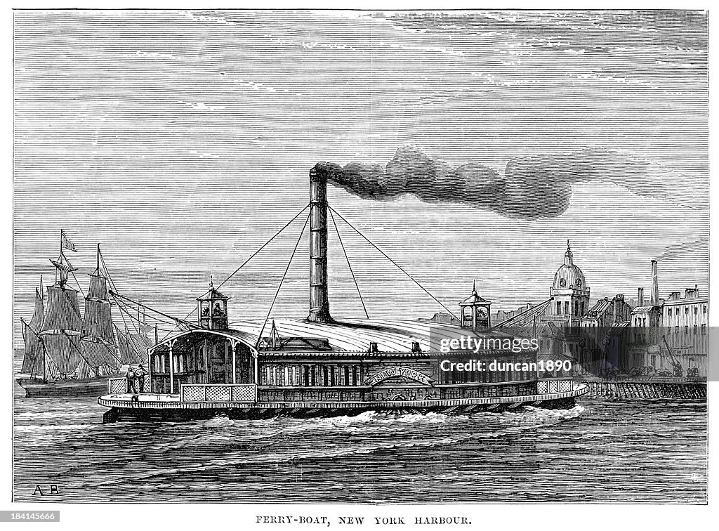 Ferry boat New York Harbour