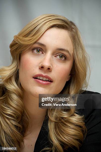 Greta Gerwig at the "Greenberg" press conference at the Waldorf Astoria Hotel on February 28, 2010 in New York City.