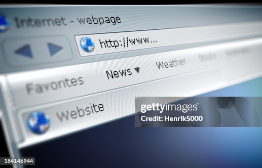 クローズアップ broswer のアドレスバー クローズアップ broswer のアドレスバー