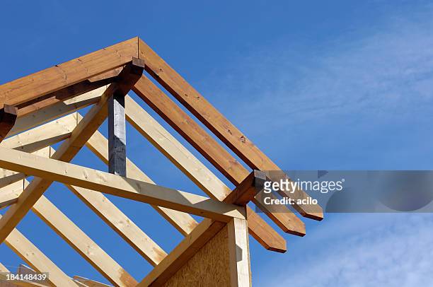 timber work - home construction site stock pictures, royalty-free photos & images