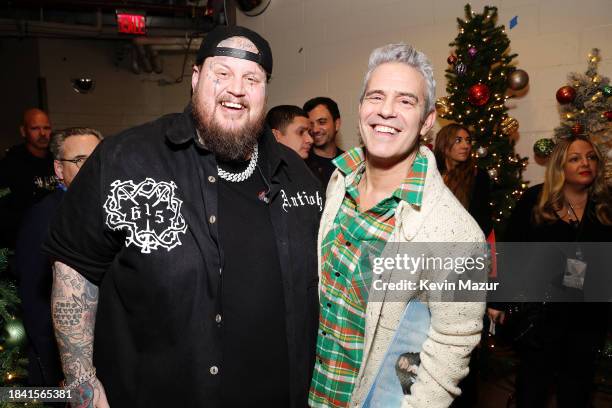 Jelly Roll and Andy Cohen attend iHeartRadio z100's Jingle Ball 2023 Presented By Capital One at Madison Square Garden on December 08, 2023 in New...