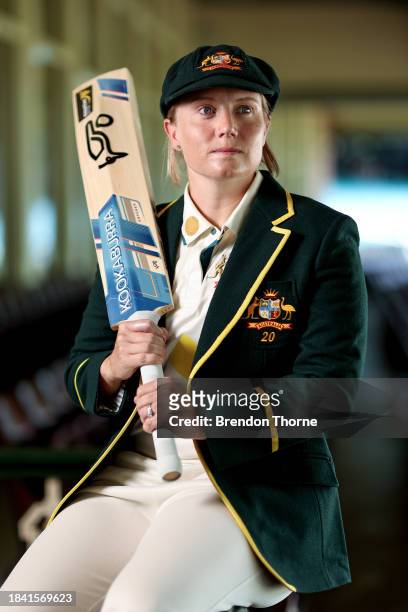 Alyssa Healy poses during a portrait session ahead of her announcement as captain of the Australian women's cricket team across all three formats, at...