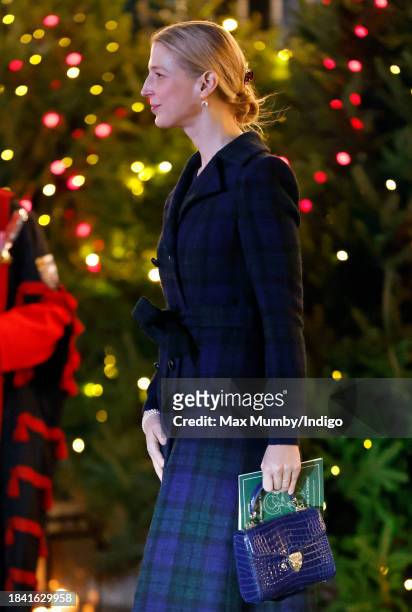 Lady Gabriella Kingston attends The 'Together At Christmas' Carol Service at Westminster Abbey on December 8, 2023 in London, England. Spearheaded by...
